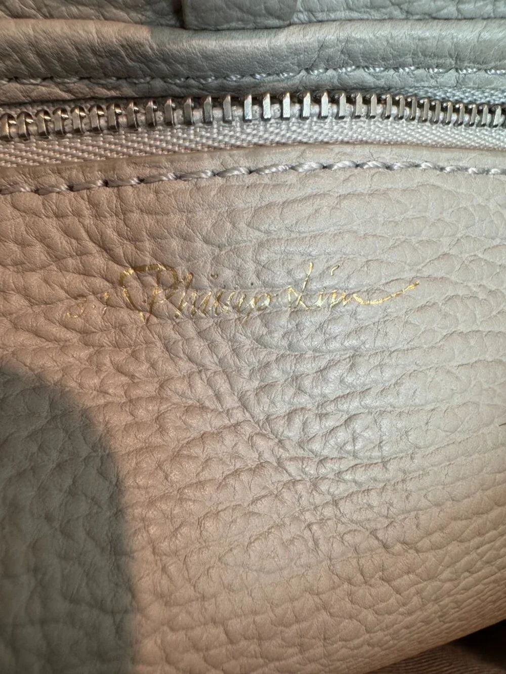 3.1 Phillip Lim Feather Grey Leather Pashli Medium Backpack